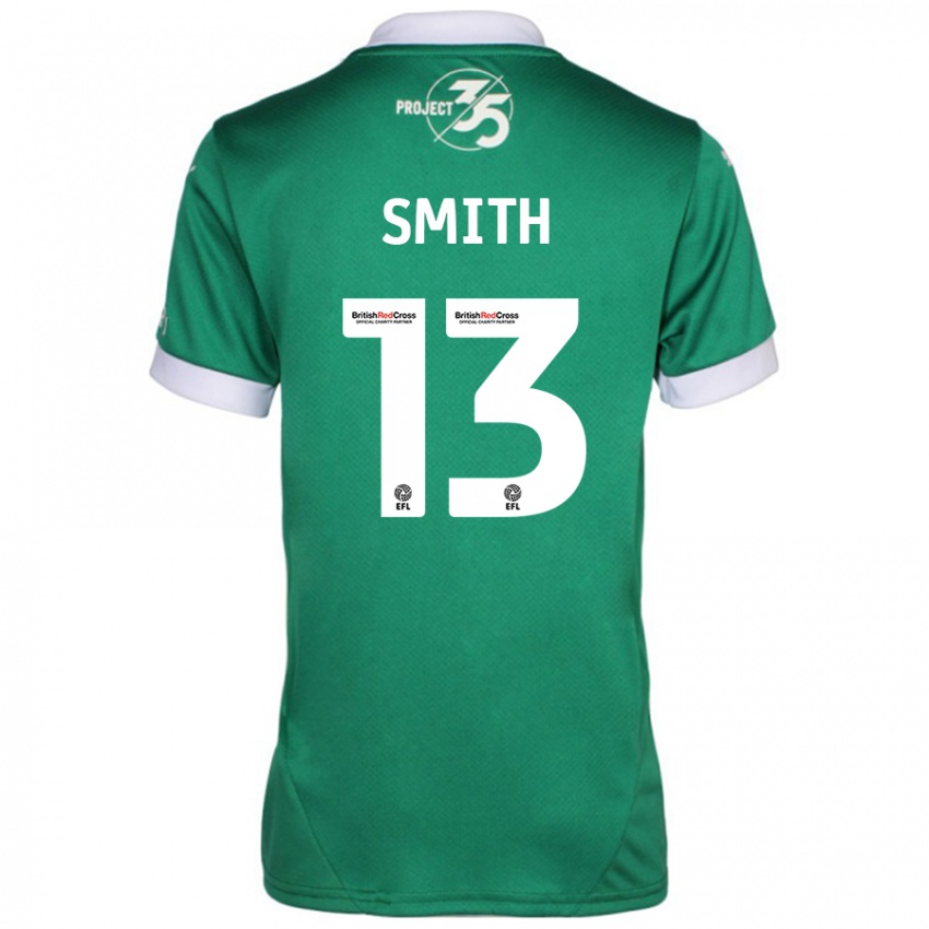 Homem Camisola Grace Smith #13 Branco Verde Principal 2024/25 Camisa Brasil