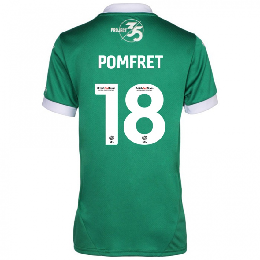 Homem Camisola Taya Pomfret #18 Branco Verde Principal 2024/25 Camisa Brasil