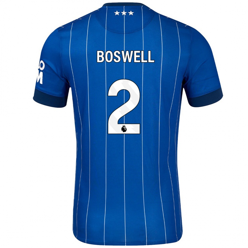 Homem Camisola Maria Boswell #2 Azul Marinho Principal 2024/25 Camisa Brasil