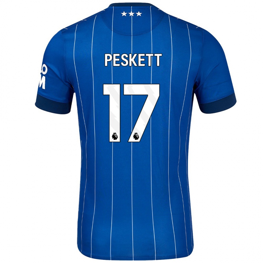 Homem Camisola Sophie Peskett #17 Azul Marinho Principal 2024/25 Camisa Brasil