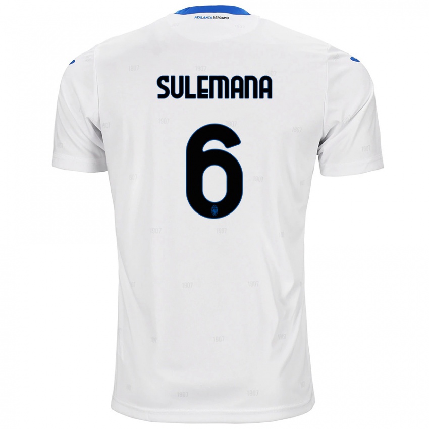 Homem Camisola Ibrahim Sulemana #6 Branco Alternativa 2024/25 Camisa Brasil