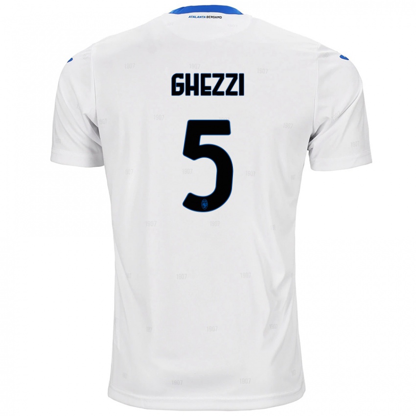 Homem Camisola Samuele Ghezzi #5 Branco Alternativa 2024/25 Camisa Brasil