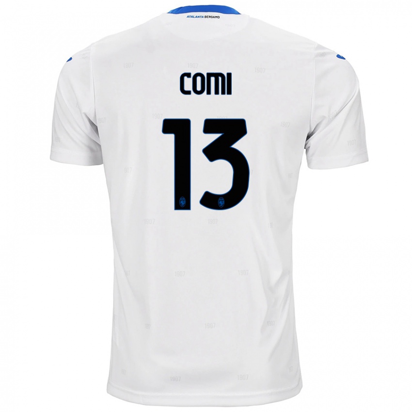 Homem Camisola Pietro Comi #13 Branco Alternativa 2024/25 Camisa Brasil