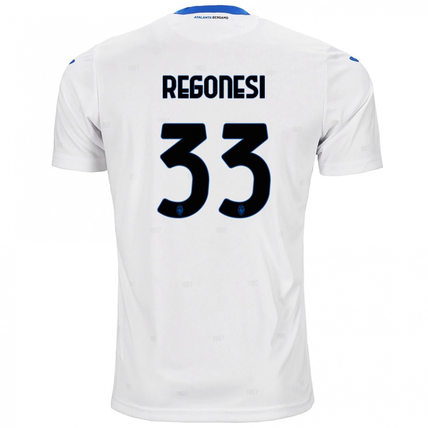 Homem Camisola Iacopo Regonesi #33 Branco Alternativa 2024/25 Camisa Brasil