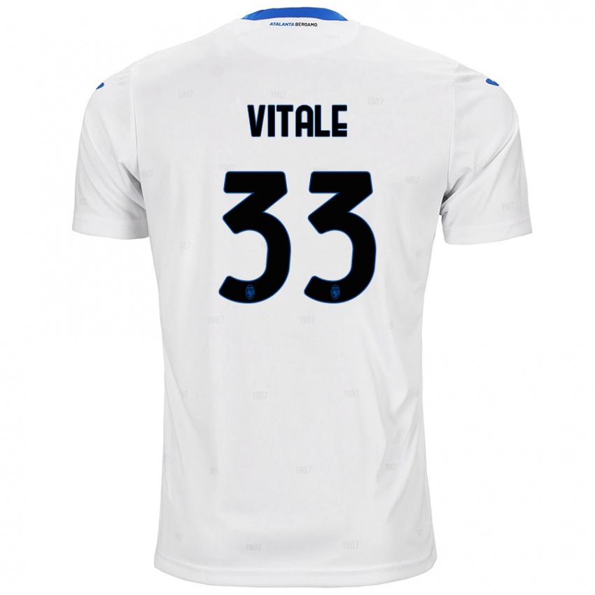 Homem Camisola Francesca Vitale #33 Branco Alternativa 2024/25 Camisa Brasil