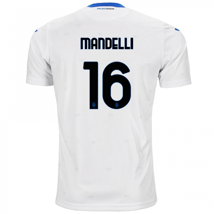 Homem Camisola Giulia Mandelli #16 Branco Alternativa 2024/25 Camisa Brasil