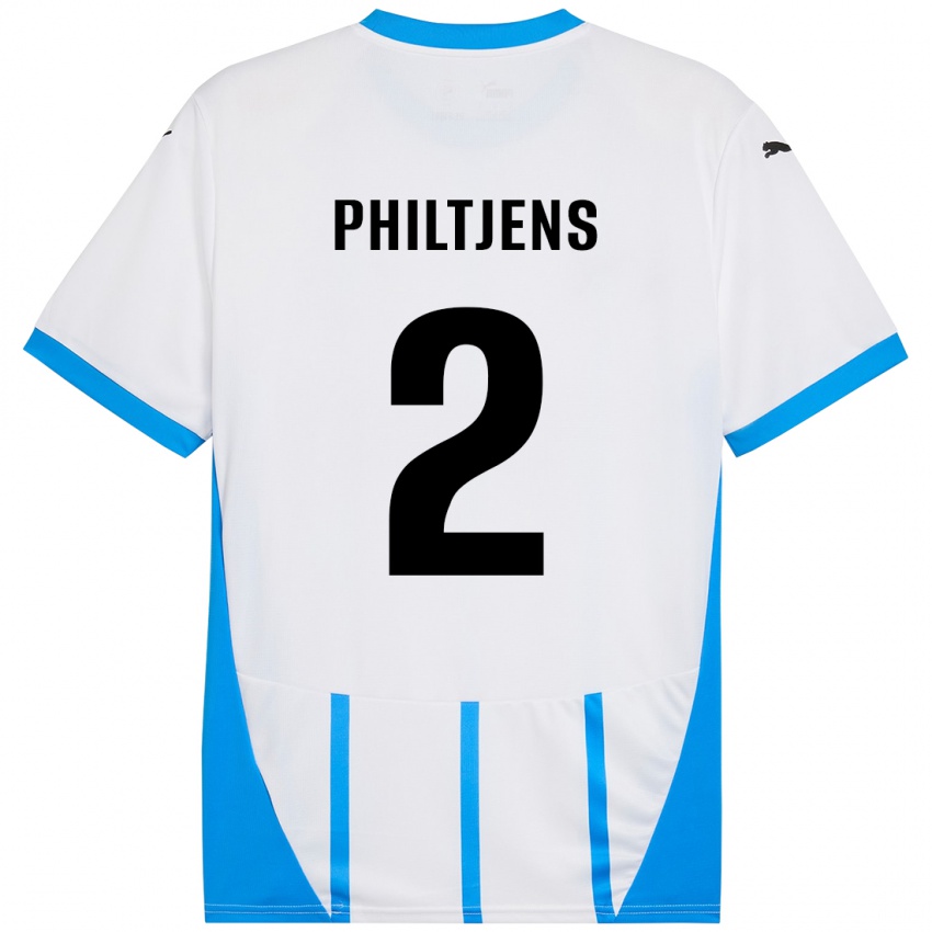 Homem Camisola Davina Philtjens #2 Azul Branco Alternativa 2024/25 Camisa Brasil