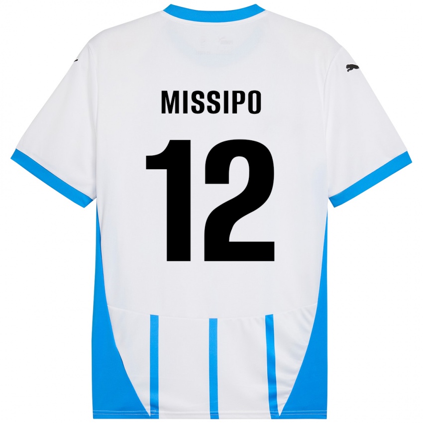 Homem Camisola Kassandra Missipo #12 Azul Branco Alternativa 2024/25 Camisa Brasil