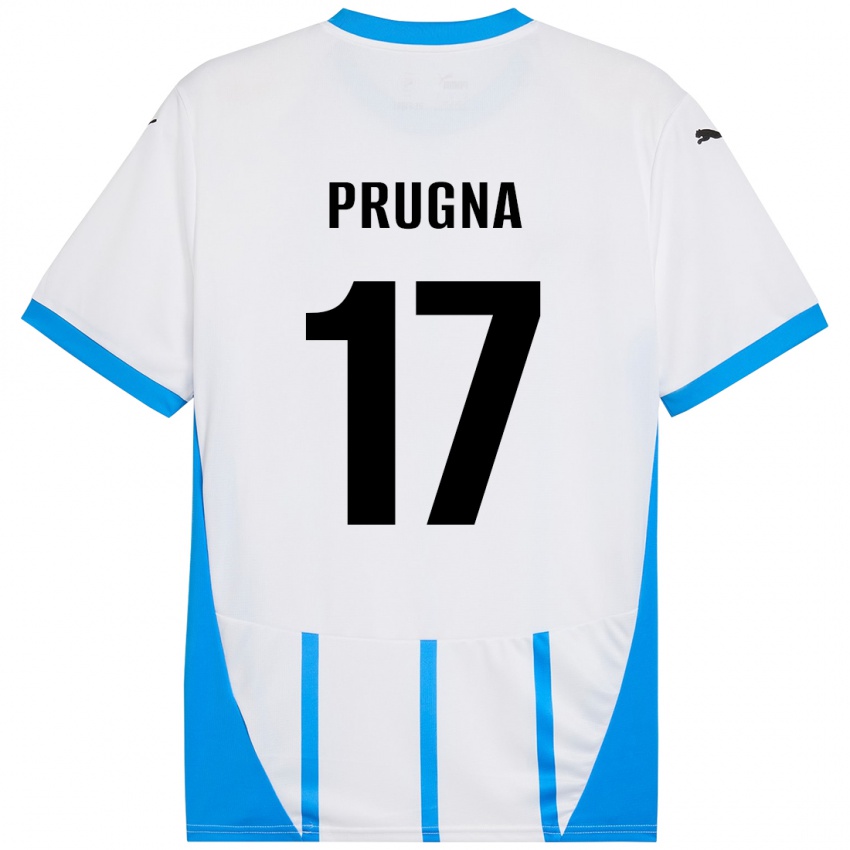 Homem Camisola Cecilia Prugna #17 Azul Branco Alternativa 2024/25 Camisa Brasil