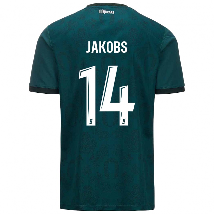 Homem Camisola Ismail Jakobs #14 Verde Escuro Alternativa 2024/25 Camisa Brasil