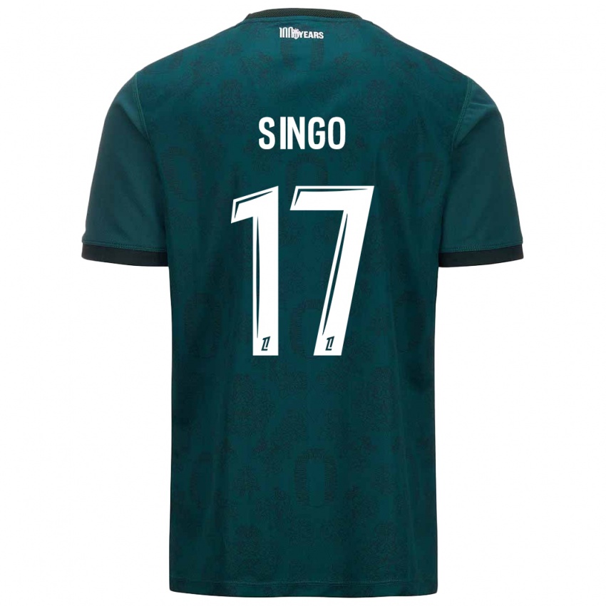 Homem Camisola Wilfried Singo #17 Verde Escuro Alternativa 2024/25 Camisa Brasil