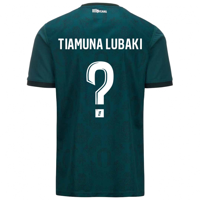 Homem Camisola Loïc Tiamuna Lubaki #0 Verde Escuro Alternativa 2024/25 Camisa Brasil