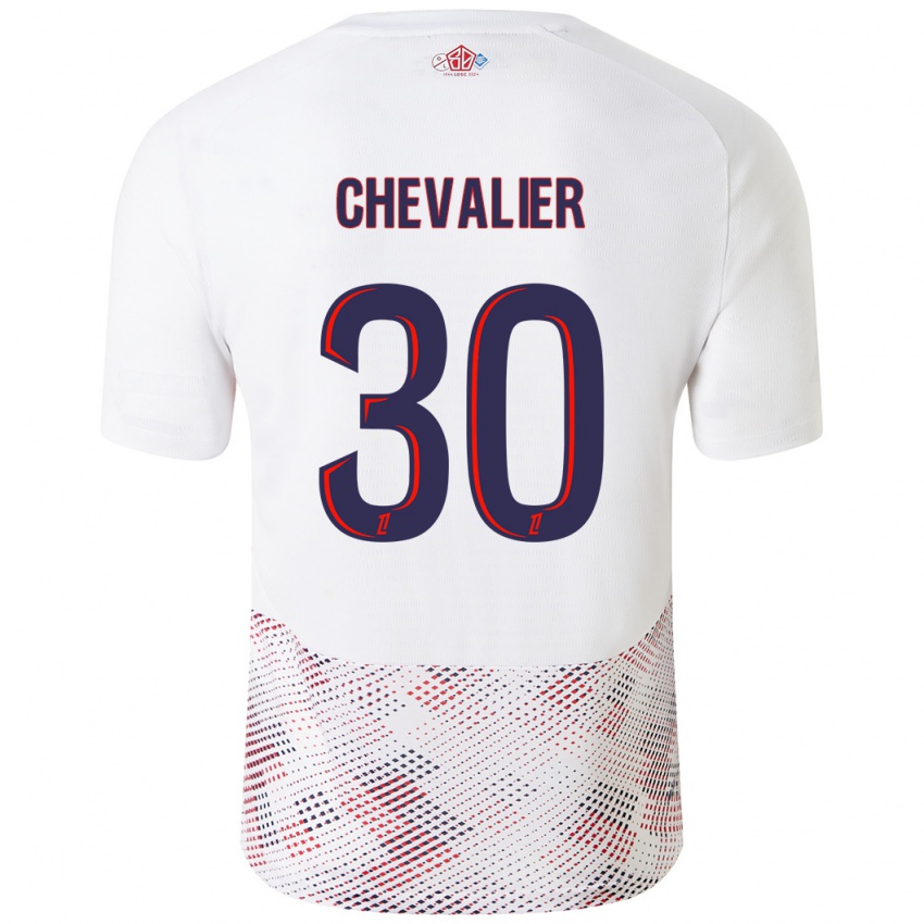 Homem Camisola Lucas Chevalier #30 Azul Real Branco Alternativa 2024/25 Camisa Brasil