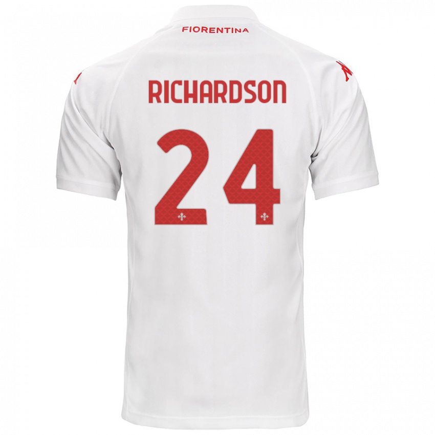 Homem Camisola Amir Richardson #24 Branco Alternativa 2024/25 Camisa Brasil