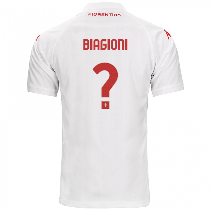 Homem Camisola Lorenzo Biagioni #0 Branco Alternativa 2024/25 Camisa Brasil