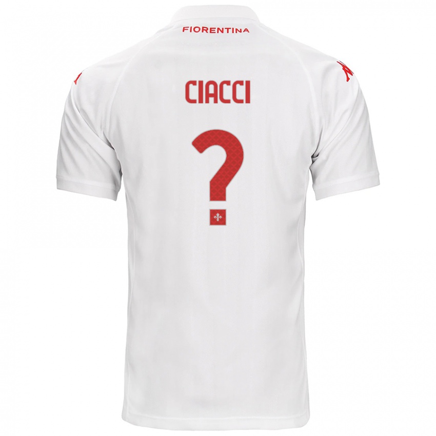 Homem Camisola Niccolò Ciacci #0 Branco Alternativa 2024/25 Camisa Brasil