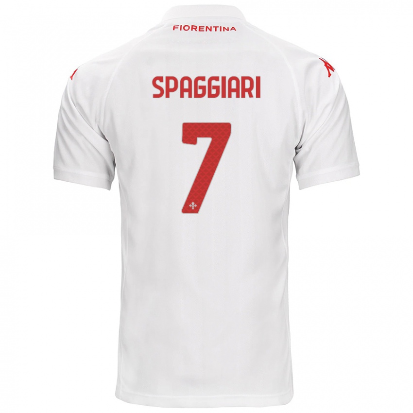 Homem Camisola Riccardo Spaggiari #7 Branco Alternativa 2024/25 Camisa Brasil