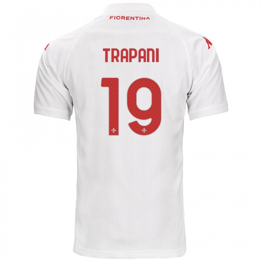 Homem Camisola Niccolò Trapani #19 Branco Alternativa 2024/25 Camisa Brasil