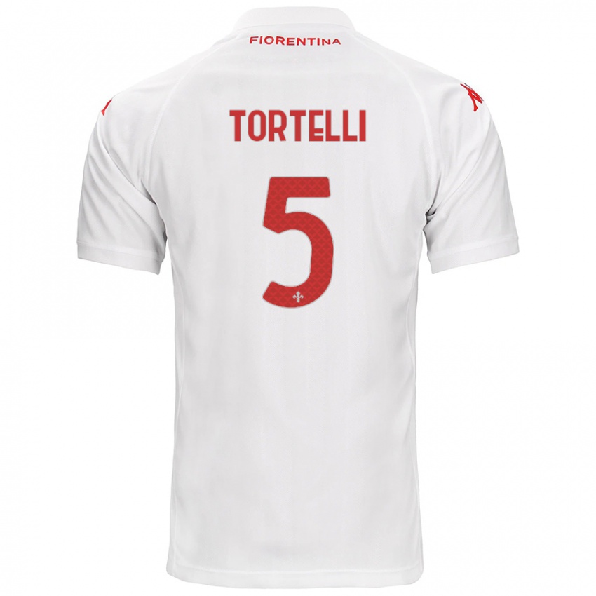 Homem Camisola Alice Tortelli #5 Branco Alternativa 2024/25 Camisa Brasil