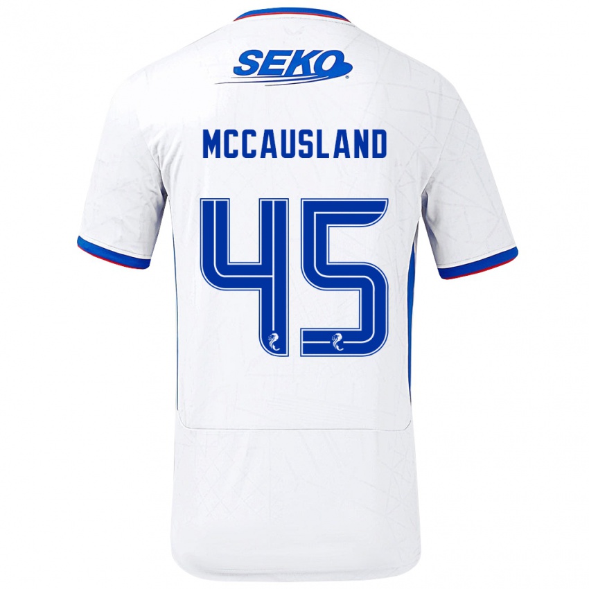 Homem Camisola Ross Mccausland #45 Azul Branco Alternativa 2024/25 Camisa Brasil