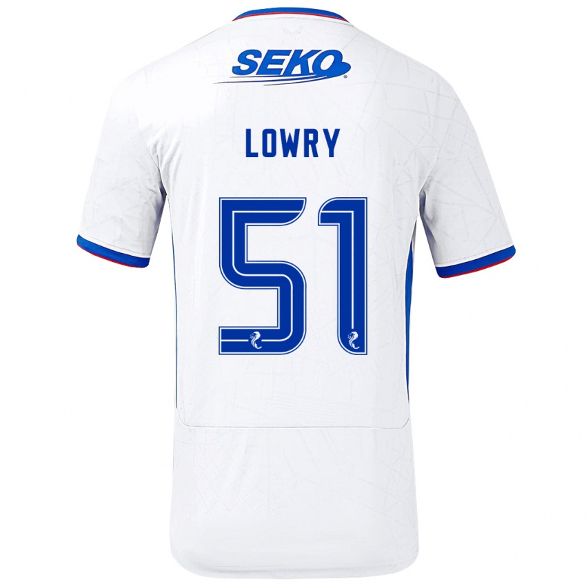 Homem Camisola Alex Lowry #51 Azul Branco Alternativa 2024/25 Camisa Brasil