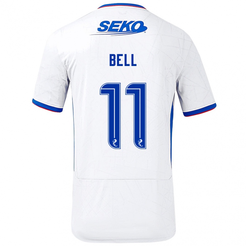 Homem Camisola Megan Bell #11 Azul Branco Alternativa 2024/25 Camisa Brasil