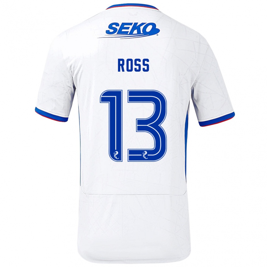 Homem Camisola Jane Ross #13 Azul Branco Alternativa 2024/25 Camisa Brasil