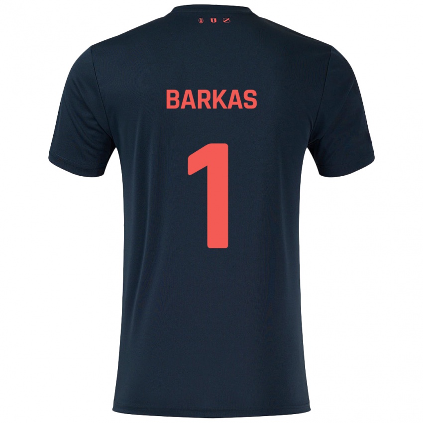 Homem Camisola Vasilios Barkas #1 Vermelho Preto Alternativa 2024/25 Camisa Brasil