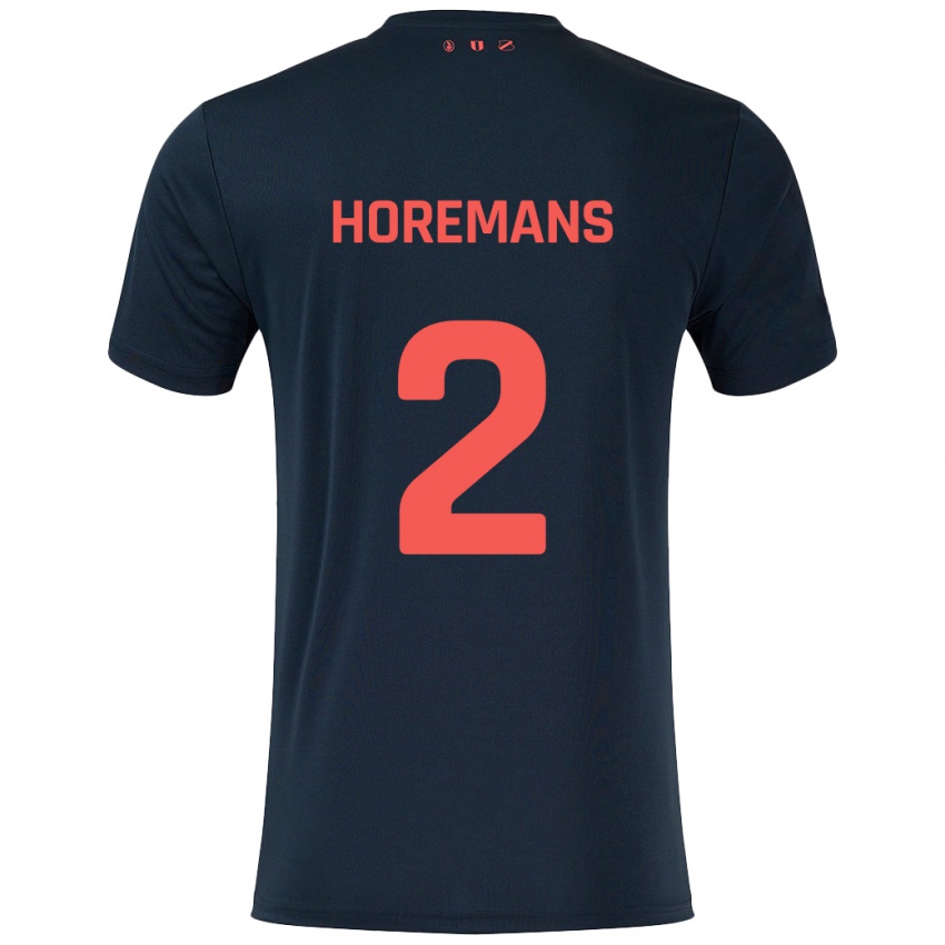 Homem Camisola Siebe Horemans #2 Vermelho Preto Alternativa 2024/25 Camisa Brasil