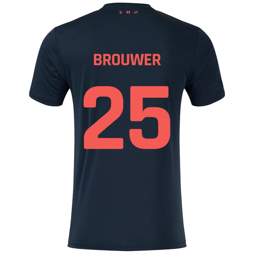 Homem Camisola Michael Brouwer #25 Vermelho Preto Alternativa 2024/25 Camisa Brasil