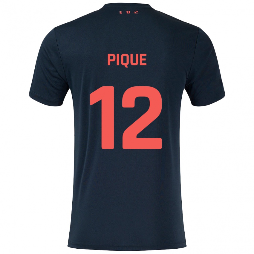 Homem Camisola Naomi Piqué #12 Vermelho Preto Alternativa 2024/25 Camisa Brasil