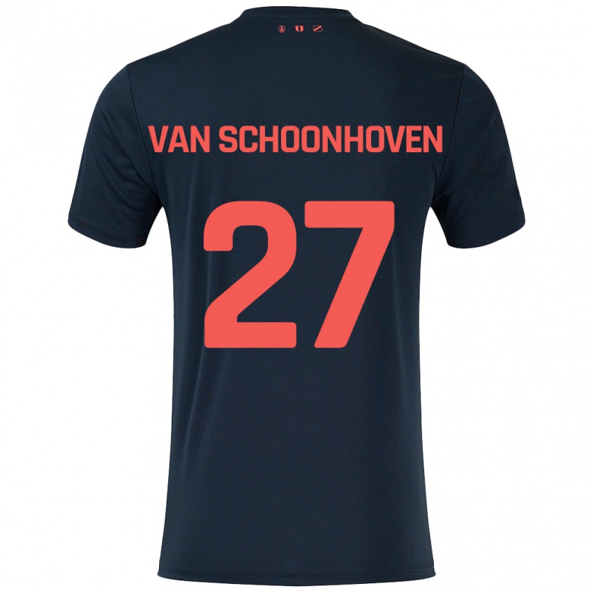 Homem Camisola Nurija Van Schoonhoven #27 Vermelho Preto Alternativa 2024/25 Camisa Brasil