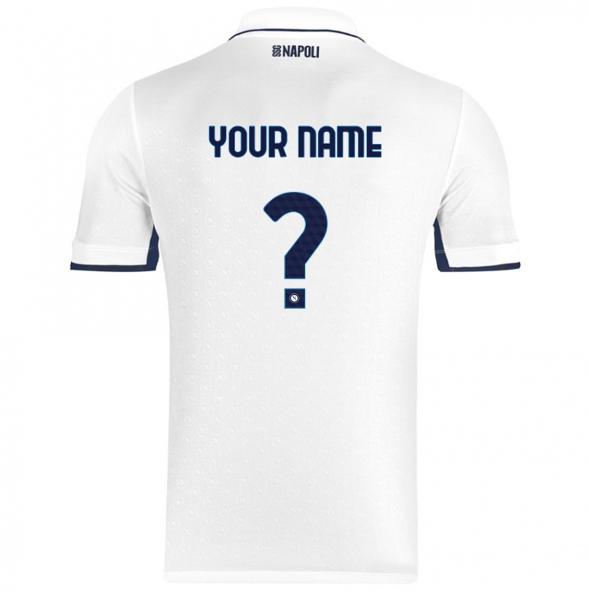 Homem Camisola Seu Nome #0 Azul Real Branco Alternativa 2024/25 Camisa Brasil