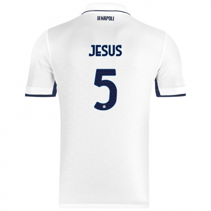 Homem Camisola Juan Jesus #5 Azul Real Branco Alternativa 2024/25 Camisa Brasil