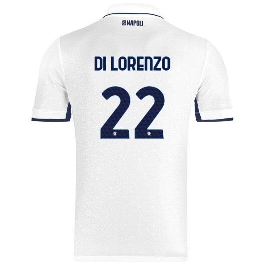 Homem Camisola Giovanni Di Lorenzo #22 Azul Real Branco Alternativa 2024/25 Camisa Brasil