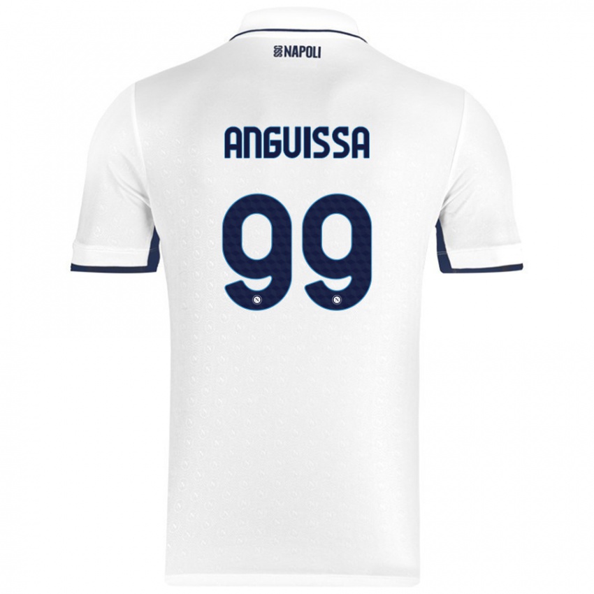 Homem Camisola Andre Zambo Anguissa #99 Azul Real Branco Alternativa 2024/25 Camisa Brasil