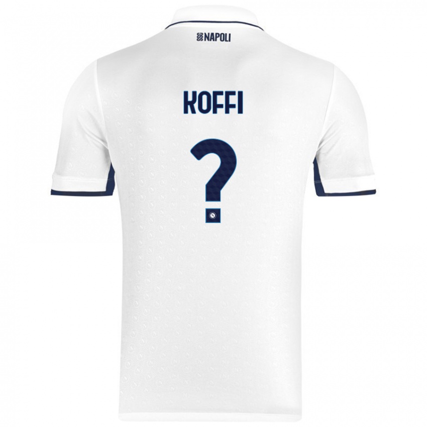 Homem Camisola Cedrick Koffi #0 Azul Real Branco Alternativa 2024/25 Camisa Brasil