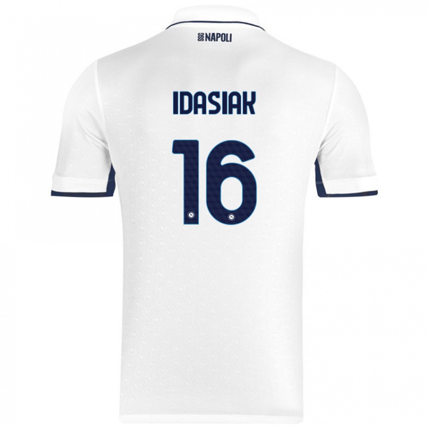 Homem Camisola Hubert Idasiak #16 Azul Real Branco Alternativa 2024/25 Camisa Brasil