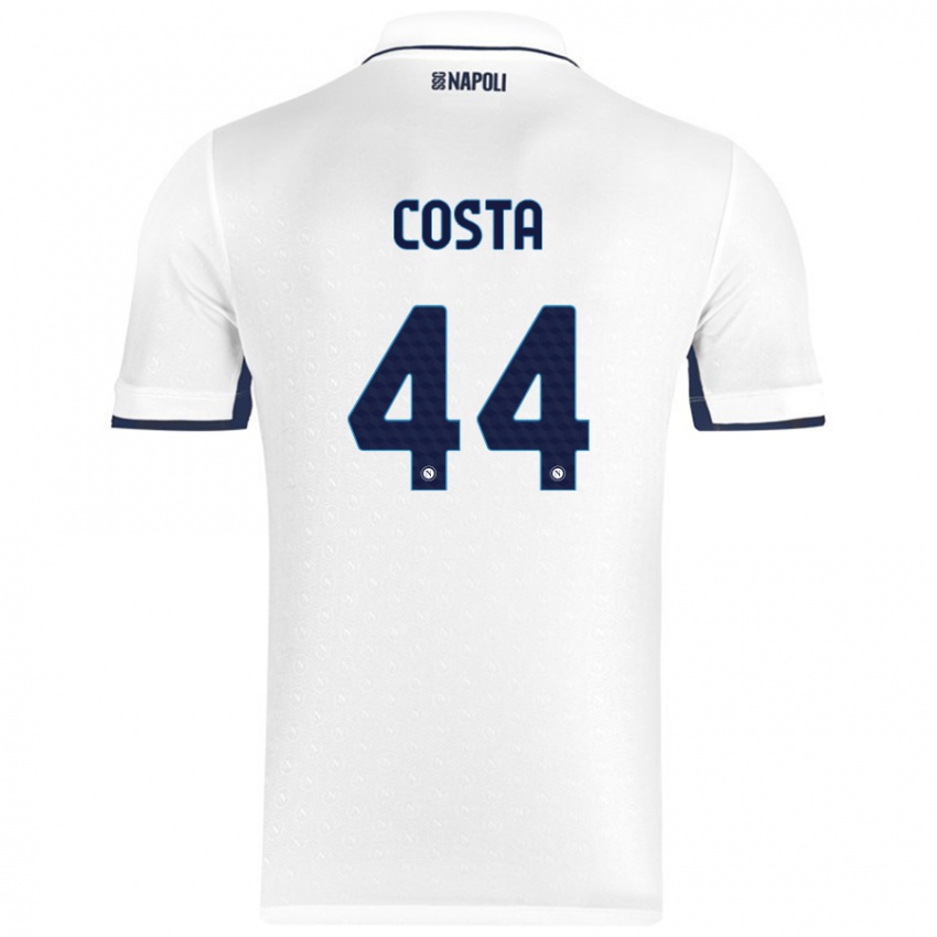 Homem Camisola Filippo Costa #44 Azul Real Branco Alternativa 2024/25 Camisa Brasil