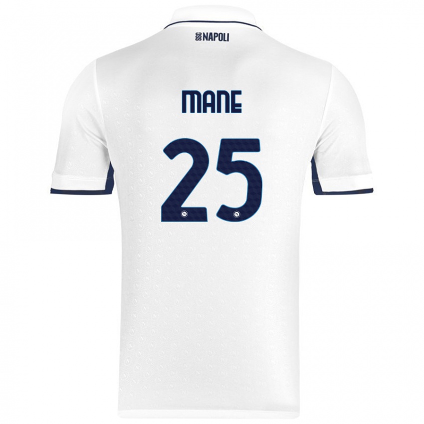 Homem Camisola Balla Mousa Mane #25 Azul Real Branco Alternativa 2024/25 Camisa Brasil