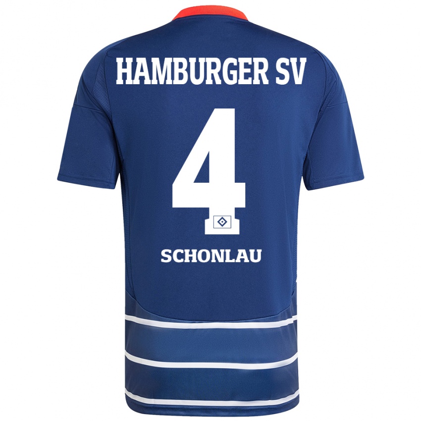 Homem Camisola Sebastian Schonlau #4 Azul Escuro Alternativa 2024/25 Camisa Brasil