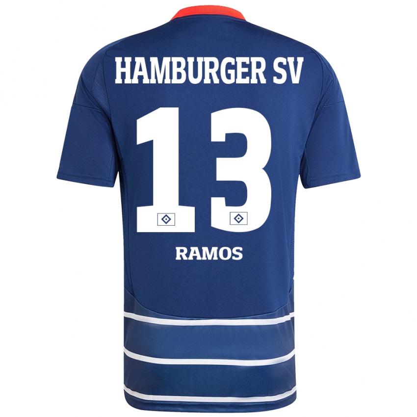 Homem Camisola Guilherme Ramos #13 Azul Escuro Alternativa 2024/25 Camisa Brasil