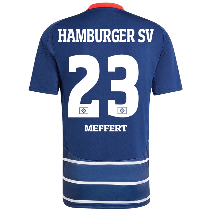 Homem Camisola Jonas Meffert #23 Azul Escuro Alternativa 2024/25 Camisa Brasil