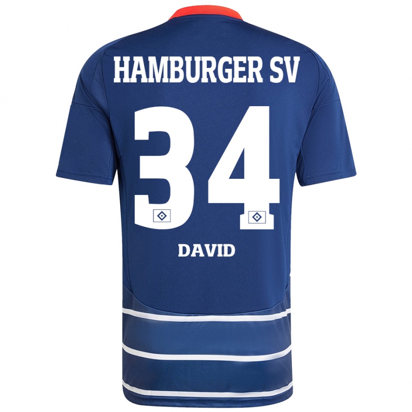 Homem Camisola Jonas David #34 Azul Escuro Alternativa 2024/25 Camisa Brasil