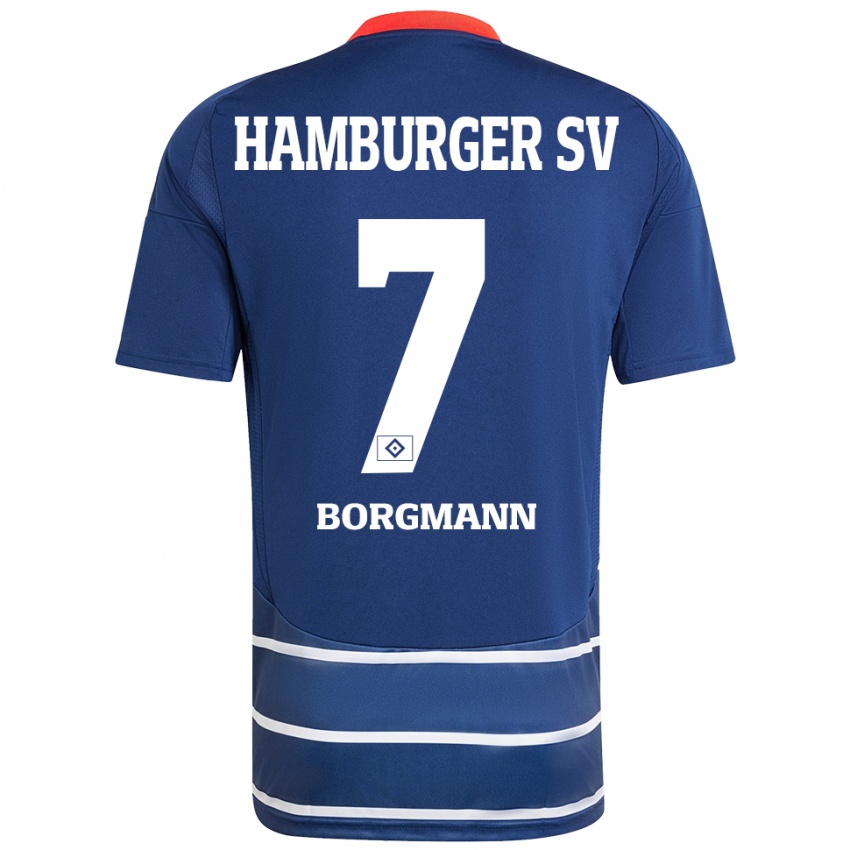 Homem Camisola Marcus Borgmann #7 Azul Escuro Alternativa 2024/25 Camisa Brasil