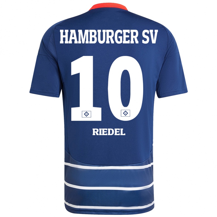 Homem Camisola Arnaud Riedel #10 Azul Escuro Alternativa 2024/25 Camisa Brasil