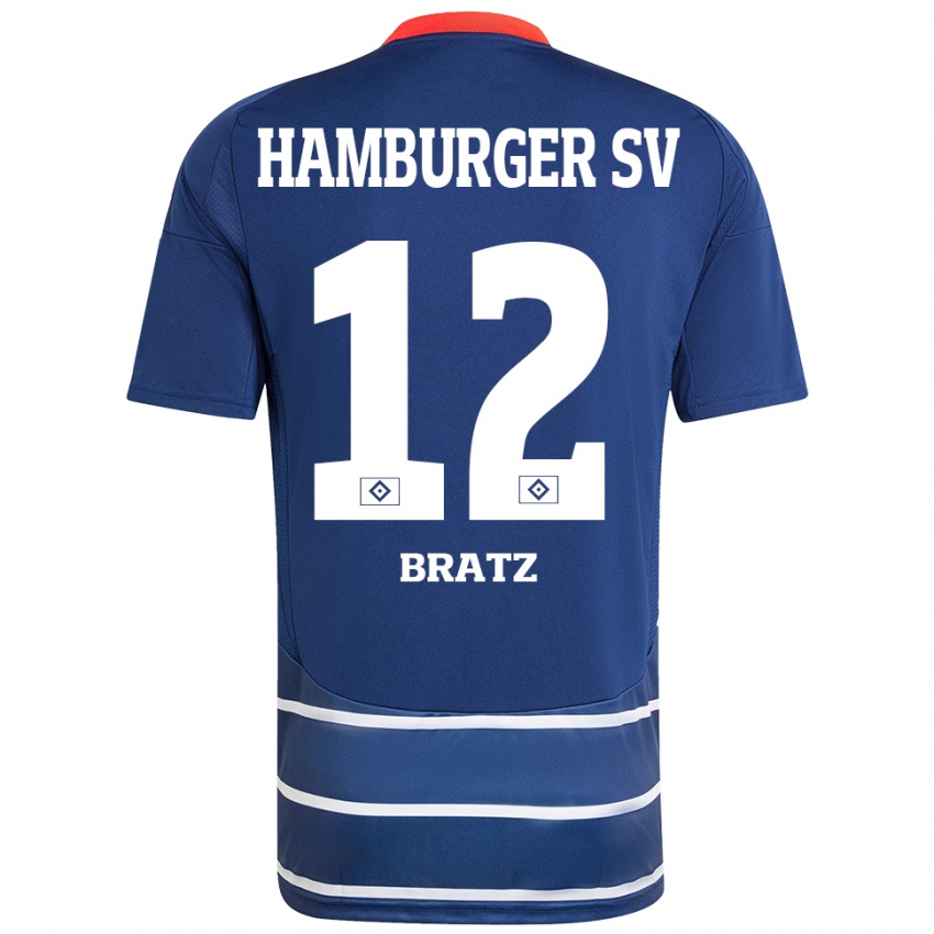 Homem Camisola Julian Brätz #12 Azul Escuro Alternativa 2024/25 Camisa Brasil