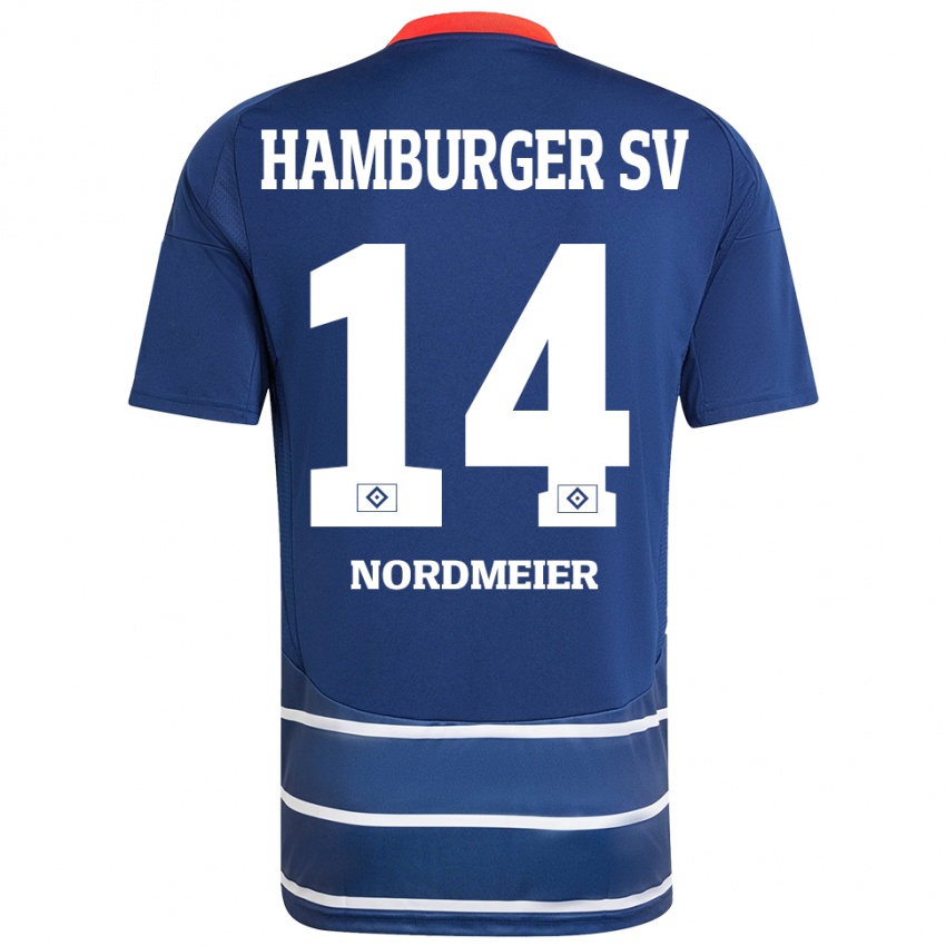 Homem Camisola Quentin Nordmeier #14 Azul Escuro Alternativa 2024/25 Camisa Brasil