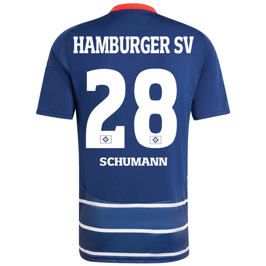 Homem Camisola Henri Maximilian Schümann #28 Azul Escuro Alternativa 2024/25 Camisa Brasil