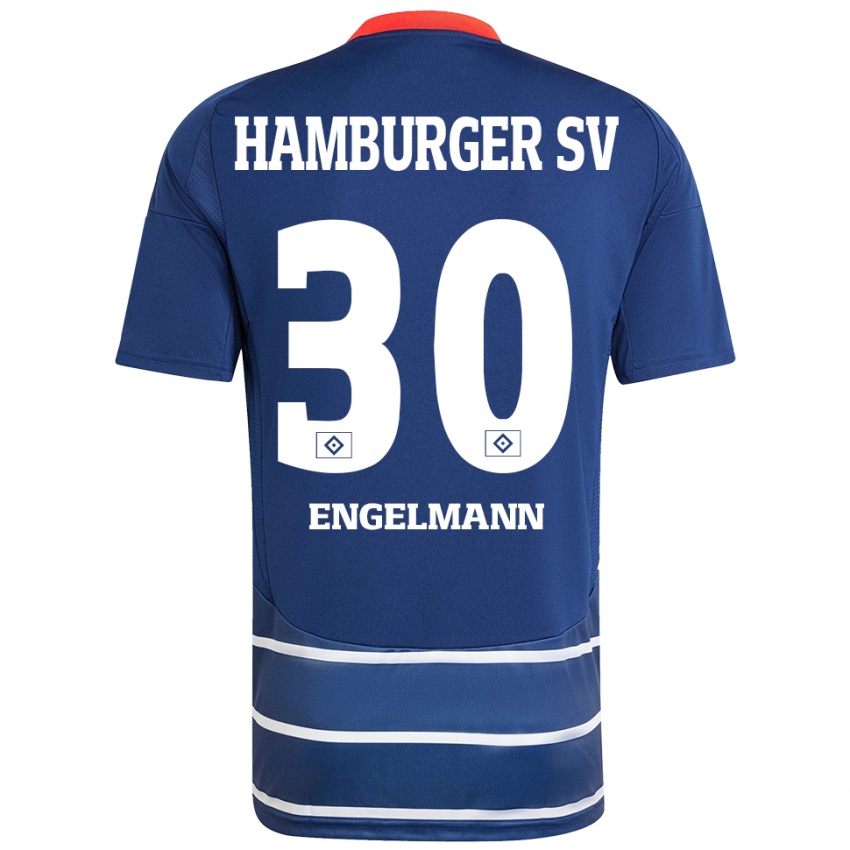 Homem Camisola Timon Engelmann #30 Azul Escuro Alternativa 2024/25 Camisa Brasil